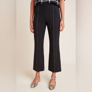 Anthropologie The Essential Crop Flare in Black - Size M